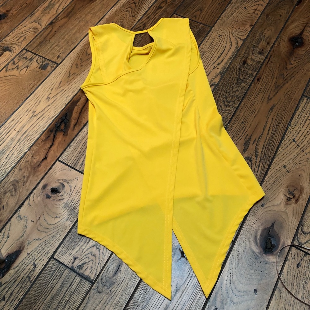 Yellow Open Back Tank - Picture 5 of 5